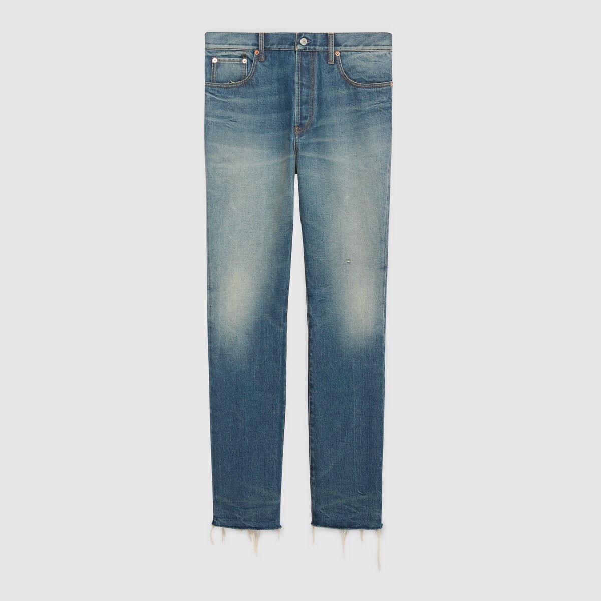 Denim pant with label - 1