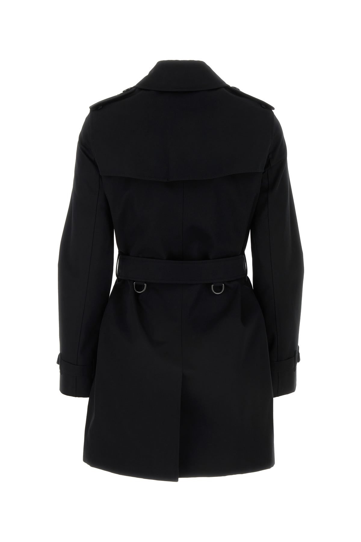 コート BURBERRY Women Trench Coats 8079415 Black Burberry Kensington Trench Coat - Black - Women | 8079415