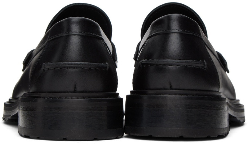 Moschino Black Varsity Loafers outlook