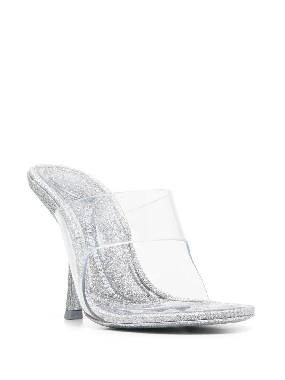 Nudie 110mm glitered mules - 2