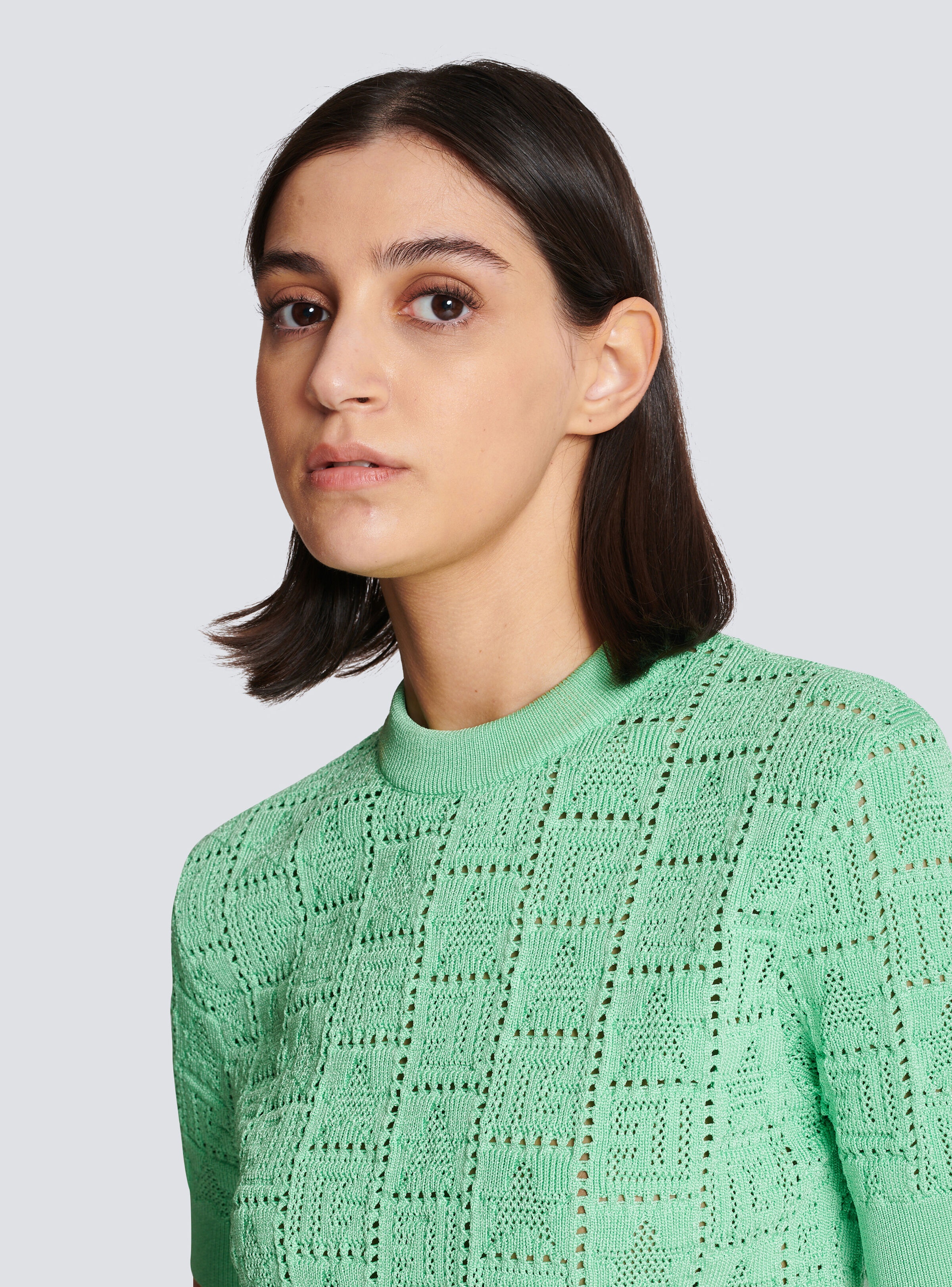 Monogram knit jumper - 7