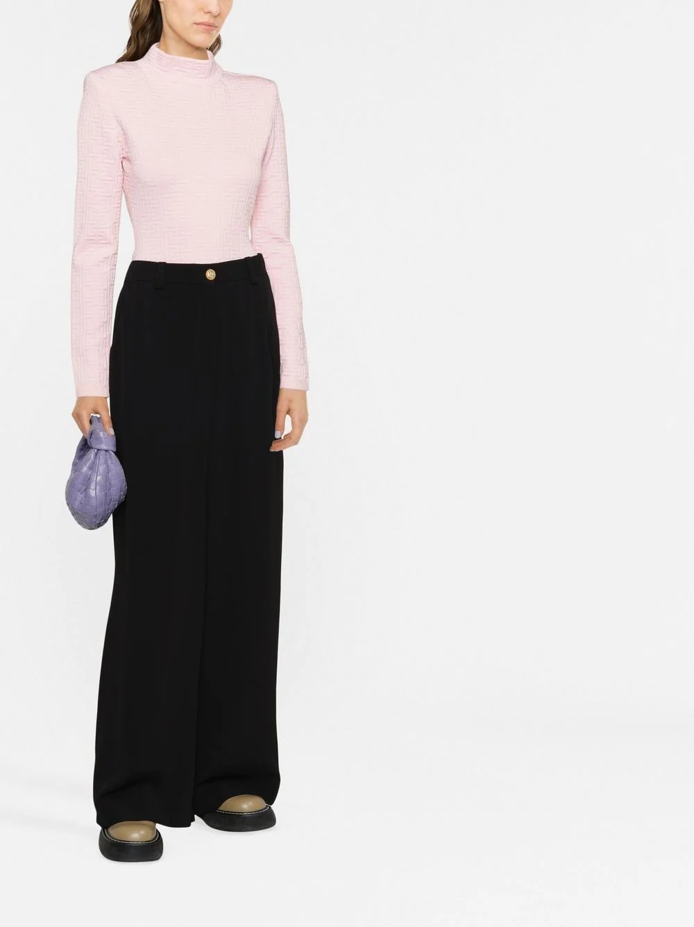 high-waisted palazzo pants - 2