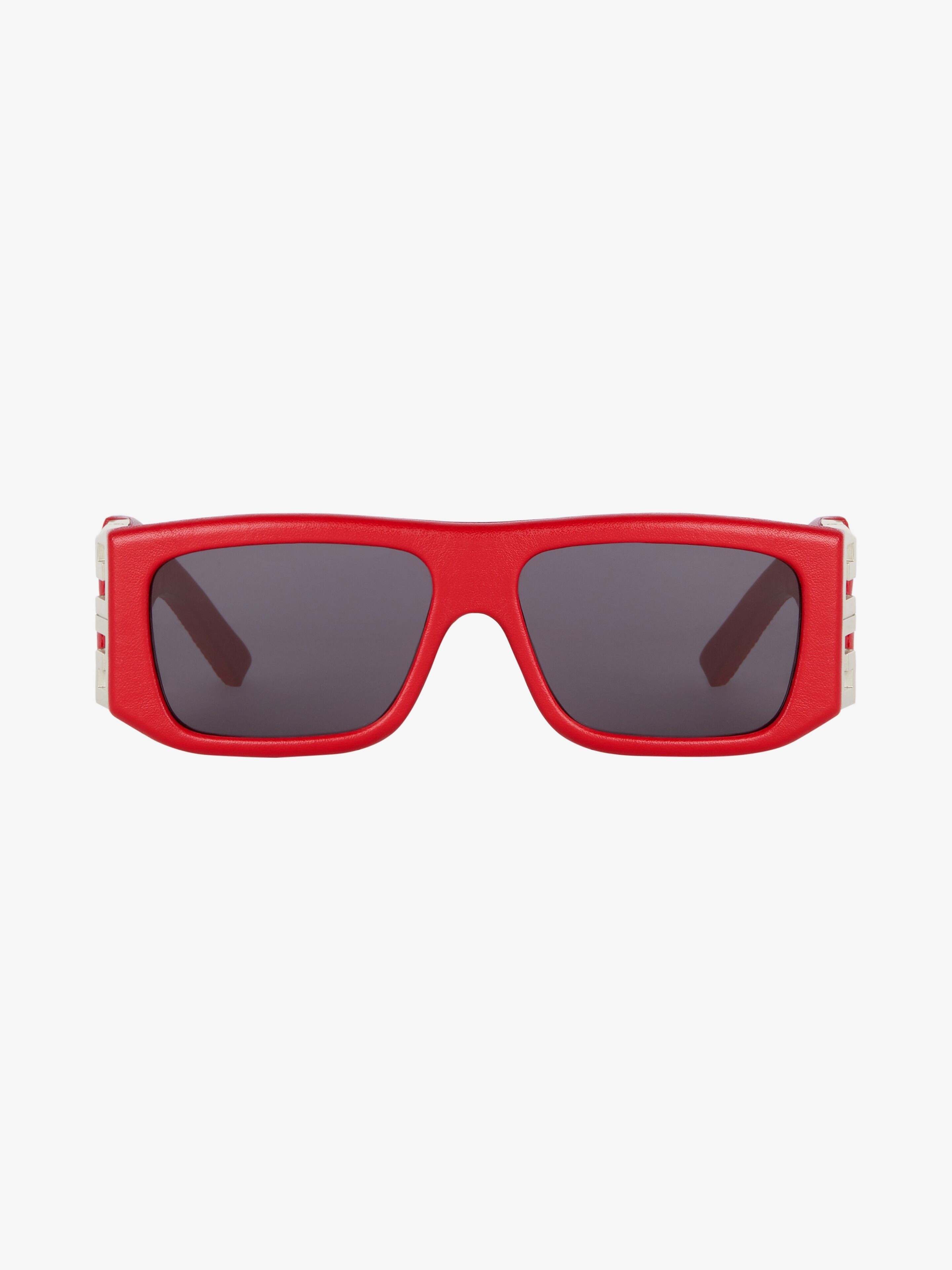 4G UNISEX SUNGLASSES IN QUILTED LEATHER AND ACETATE - 5