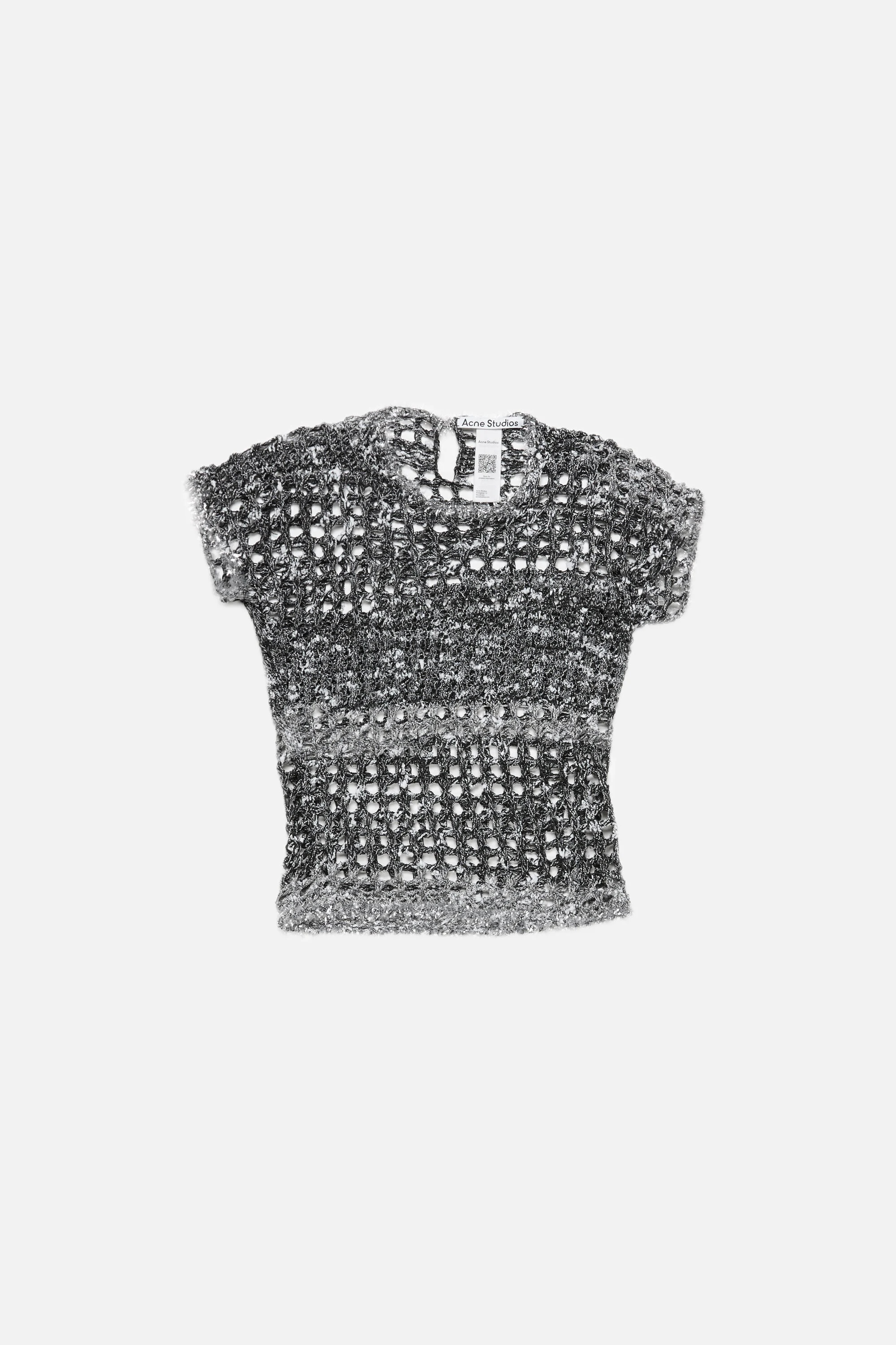 Crochet t-shirt - Black - 6
