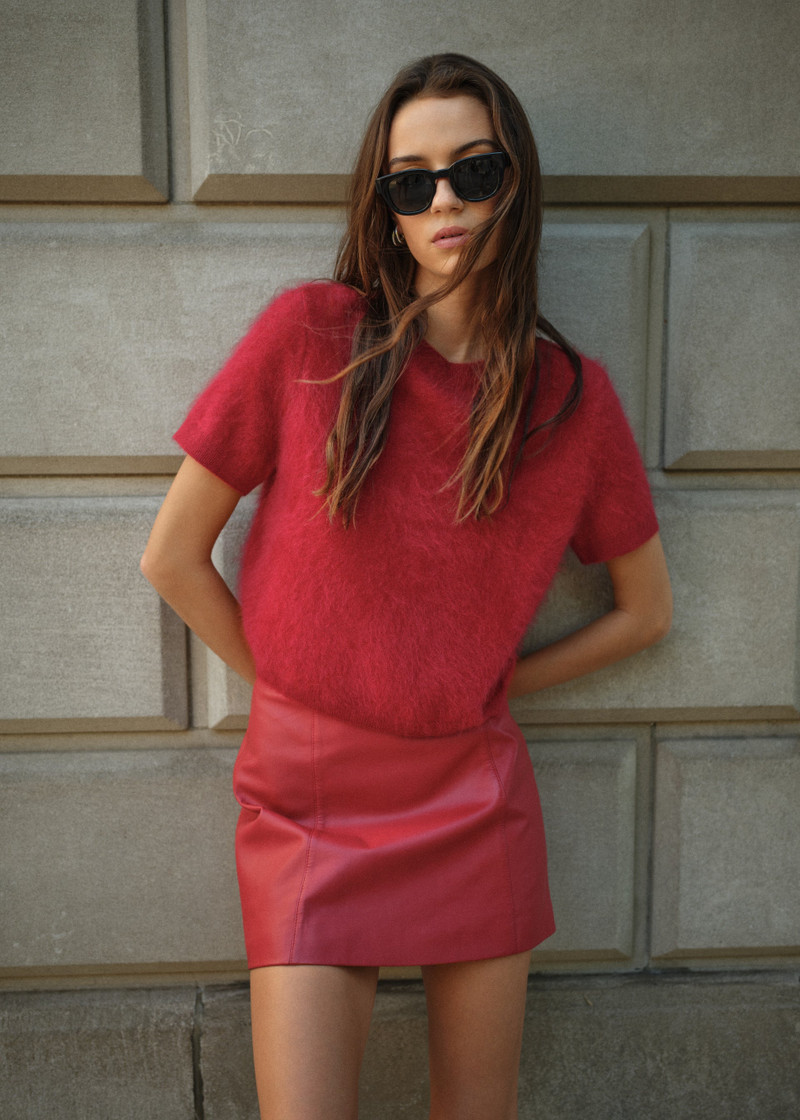 EUGENEY CASHMERE TOP POPPY 1