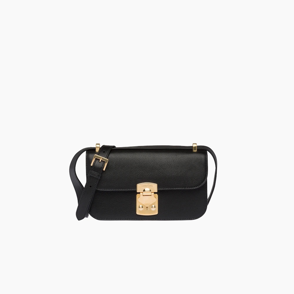 Madras leather shoulder bag - 1