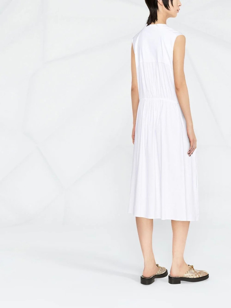 shirred 밴드 칼라 드레스 3