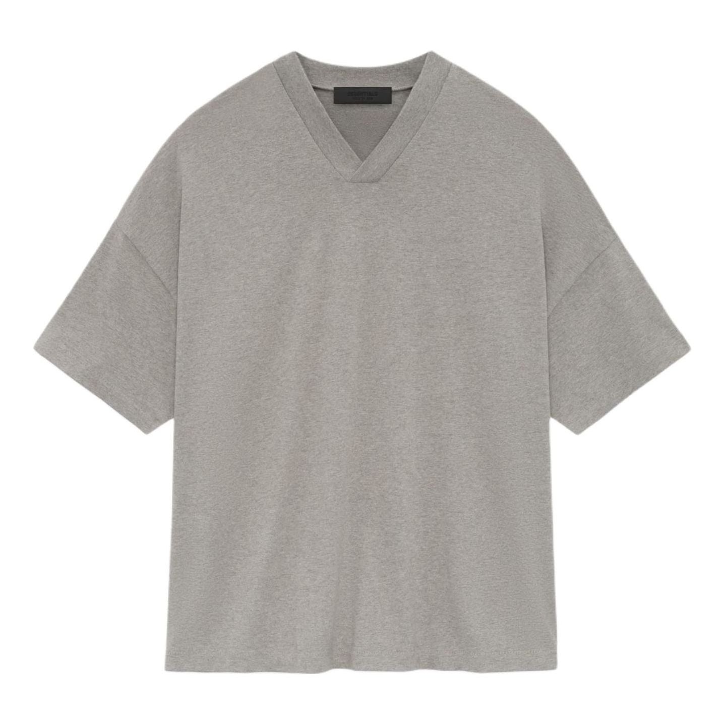 Fear of God Essentials SS24 V Neck T-shirt 'Heather Grey' 125SU244211F - 1