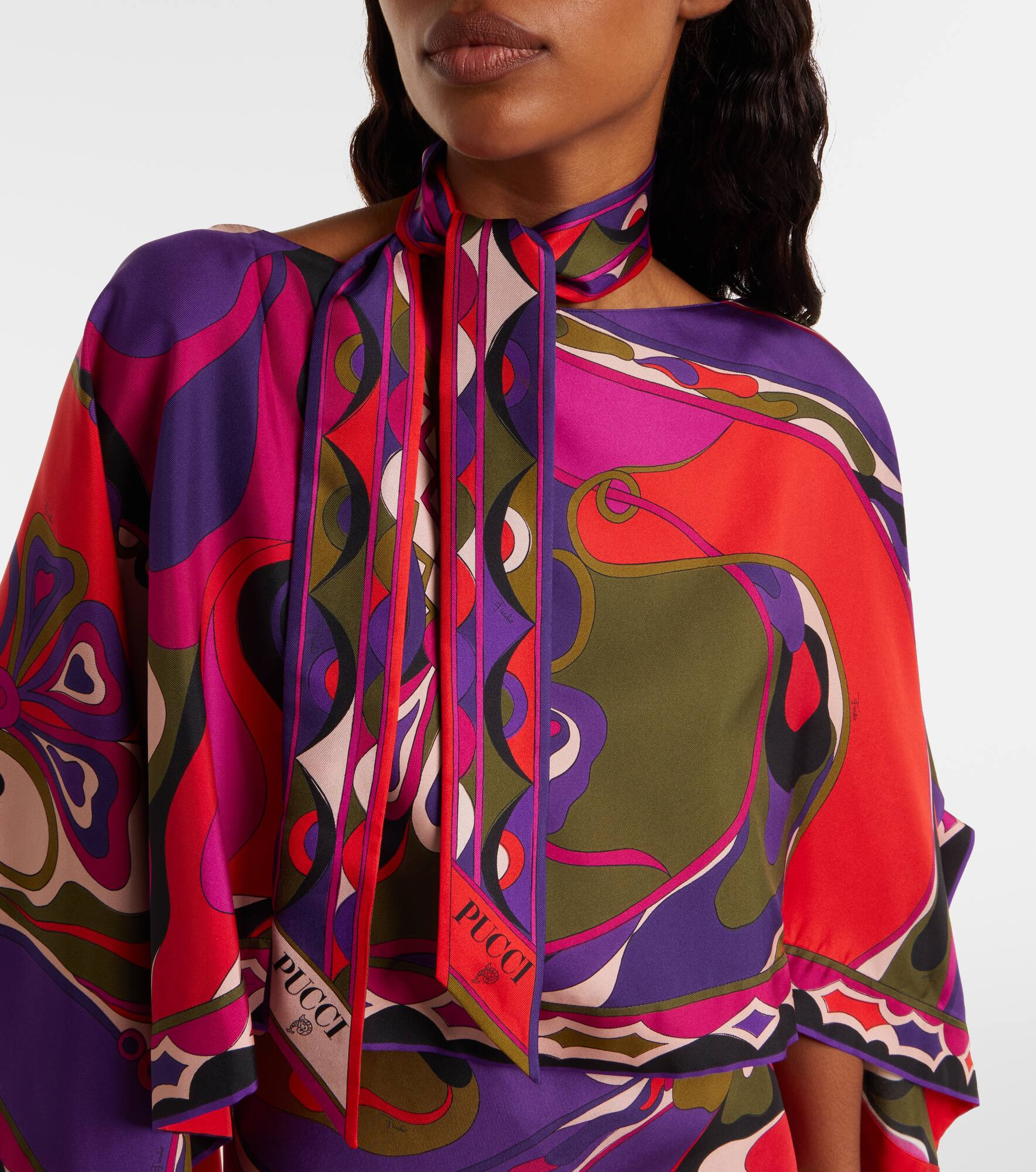 Iride silk twill scarf - 3