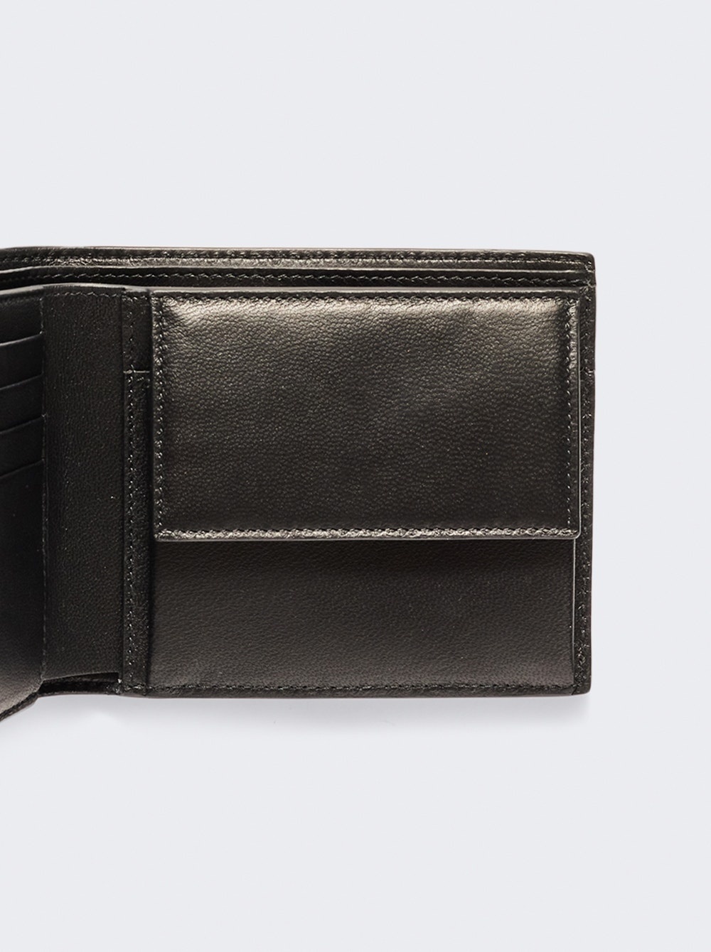 Square Folded Coin Wallet Black - 2