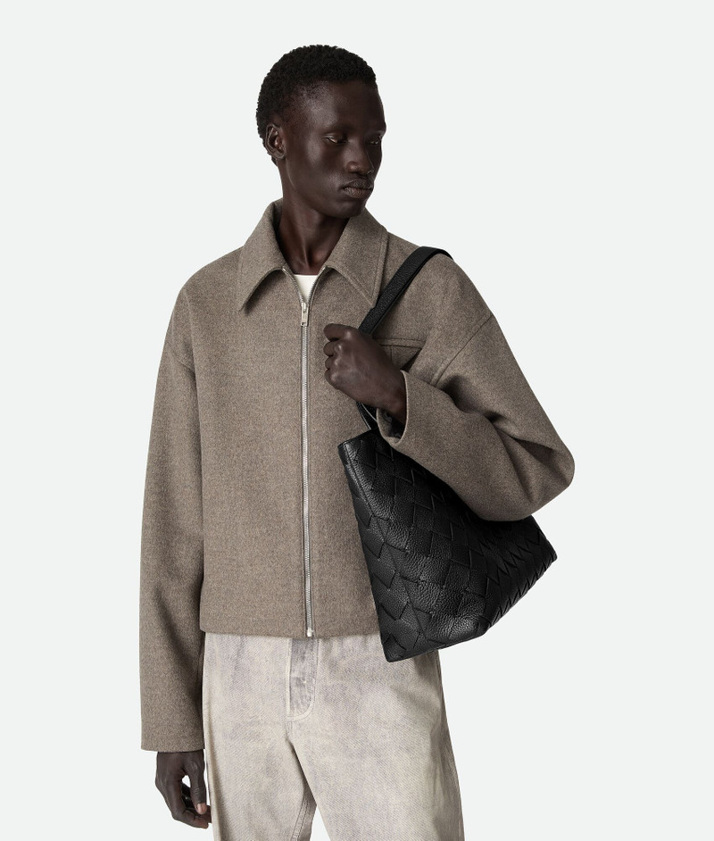 Bottega Veneta Small Intrecciato Zipped Tote outlook