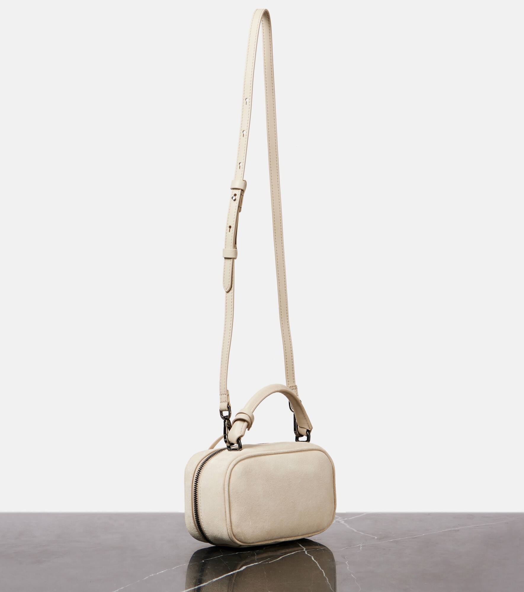 Foulard Mini suede tote bag - 4