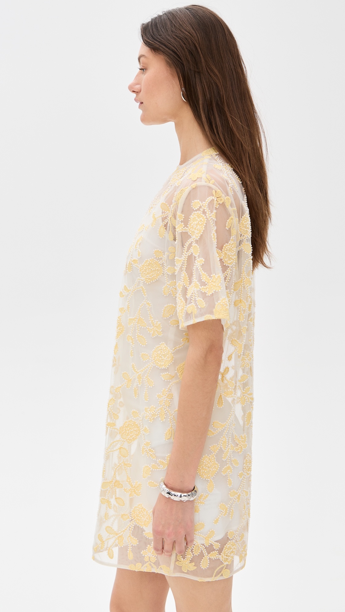 Flower Beads Boxy Dress - 4
