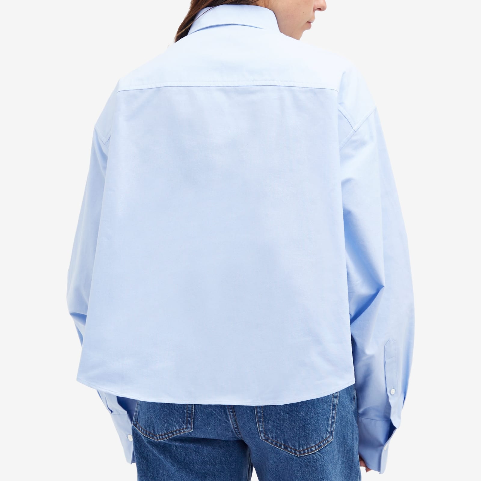 AMI Paris Tonal ADC Cropped Oversized Shirt - 3