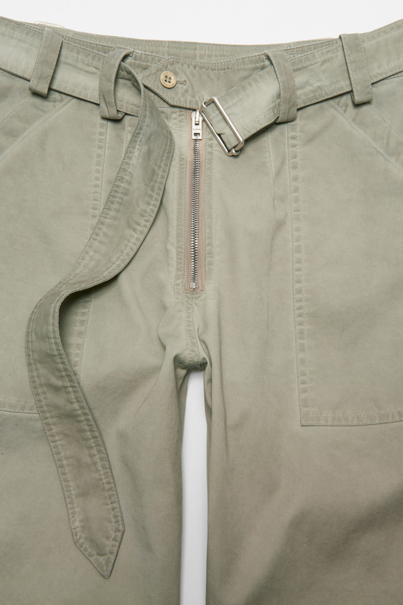 Twill trousers with belt - Clay beige 4