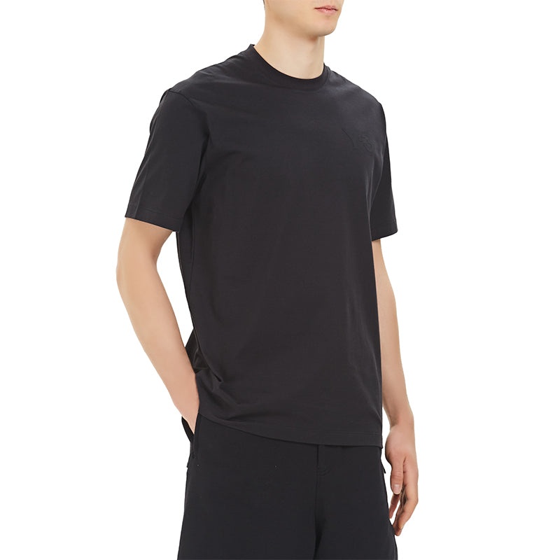 Men's Y-3 Solid Color Casual Short Sleeve Black FN3358 - 4