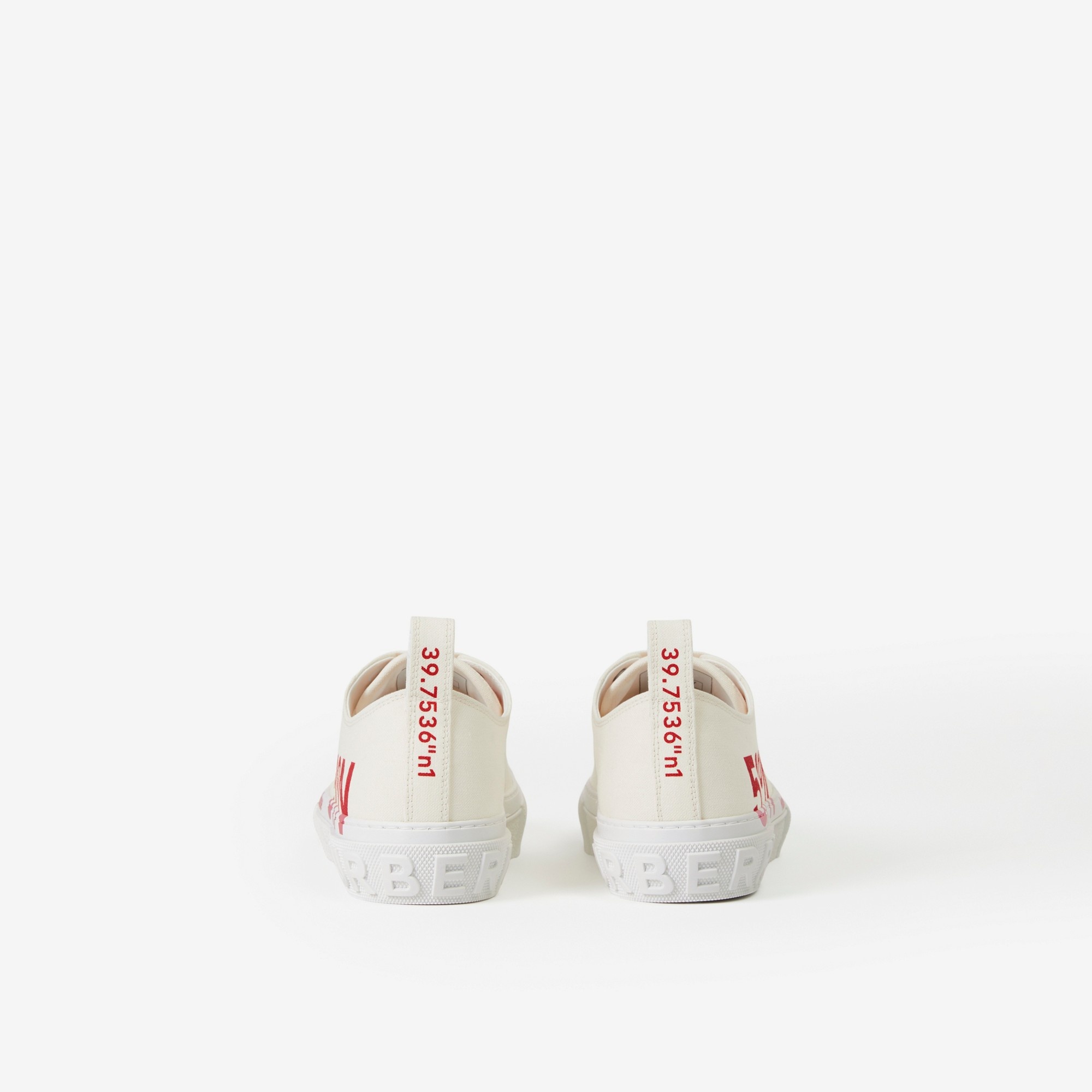 Coordinates Print Cotton Sneakers - 3