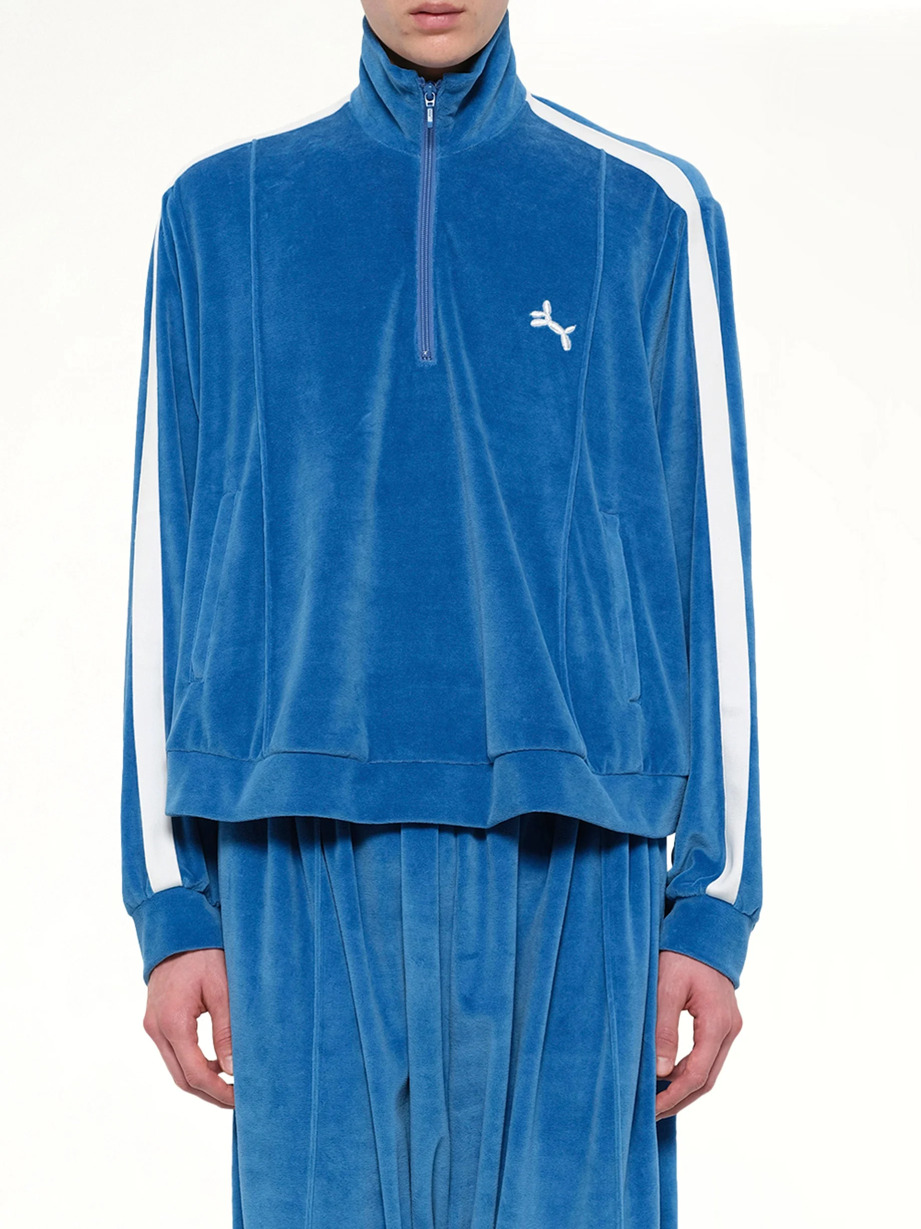 Bubblegum Inflated Track Jacket in Blue - 1