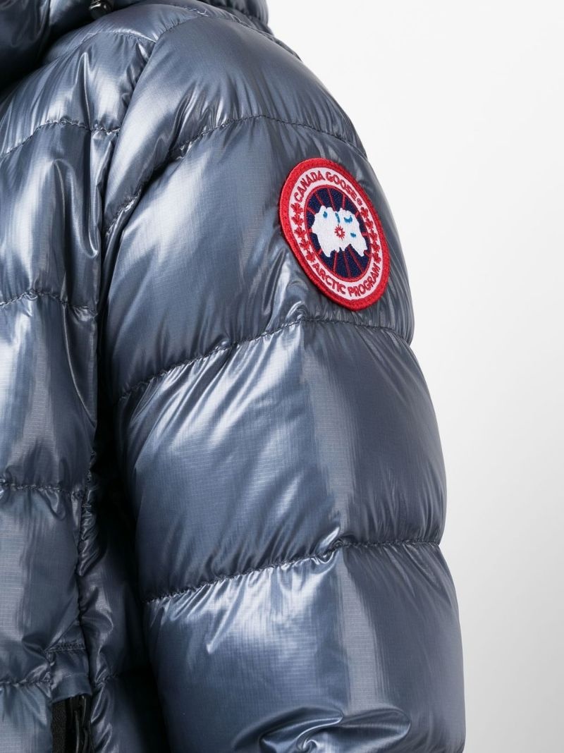 logo-patch padded down jacket - 4