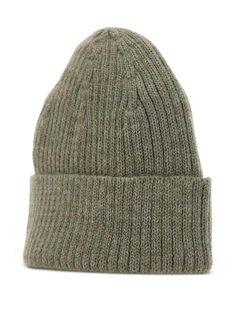 fox-head ribbed beanie 3