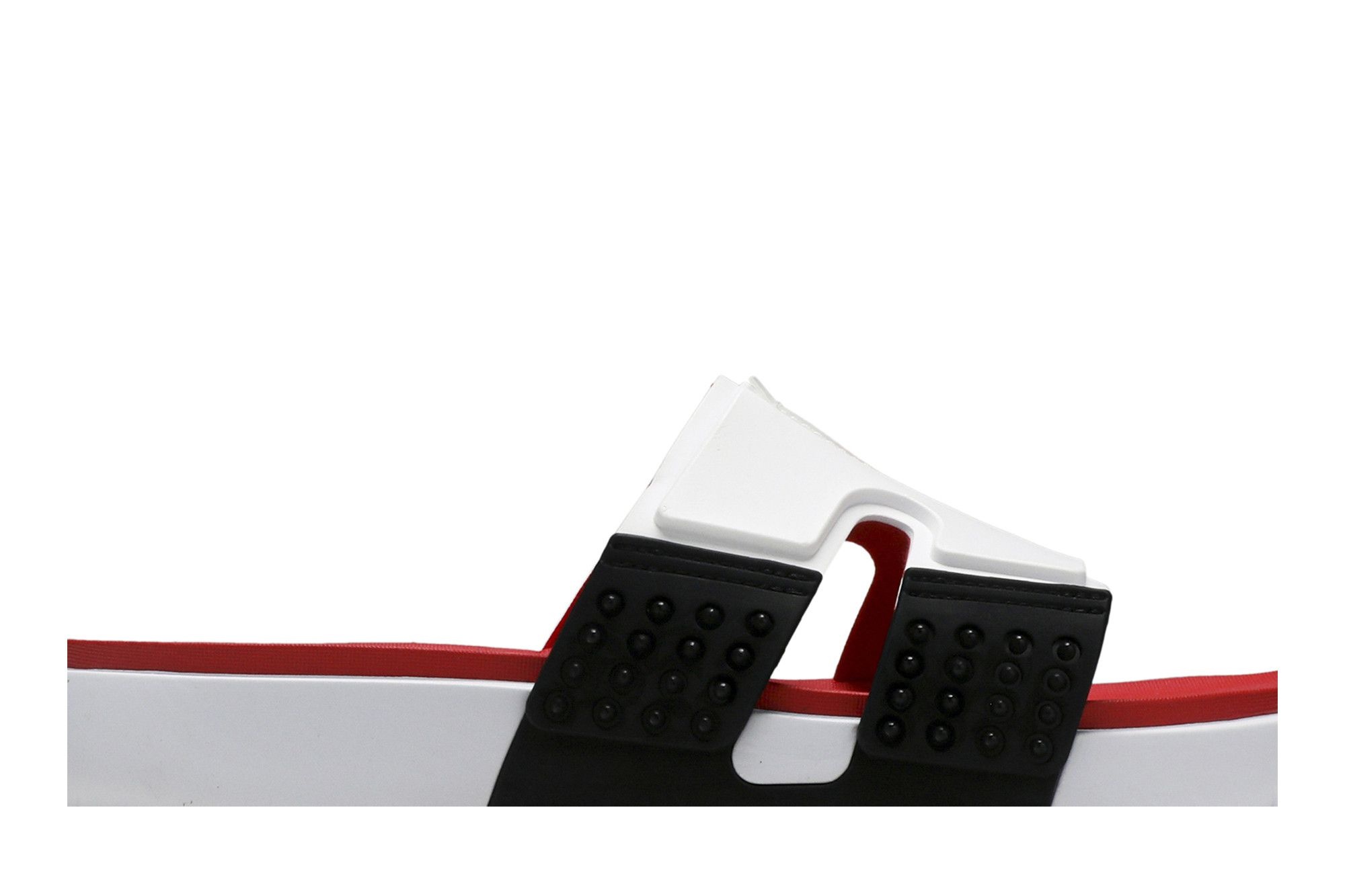 Jordan Hydro 8 Retro Slide 'White Black Fire' - 2