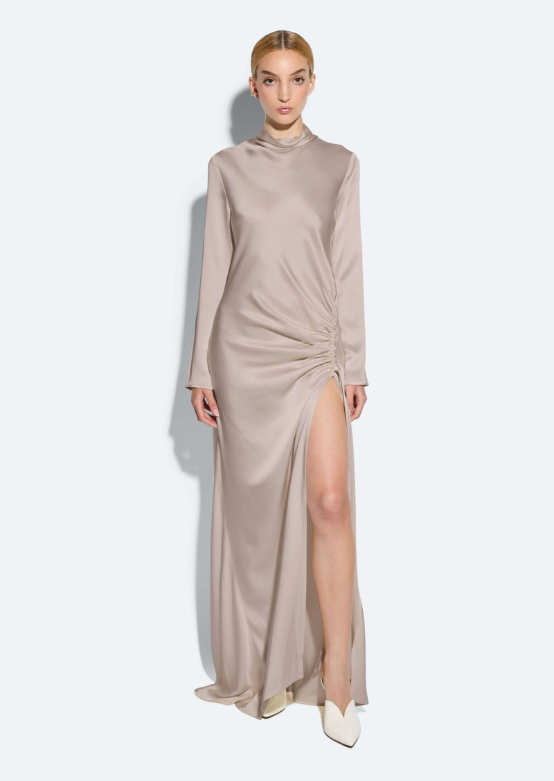 LAPOINTE Satin Tab Gown outlook