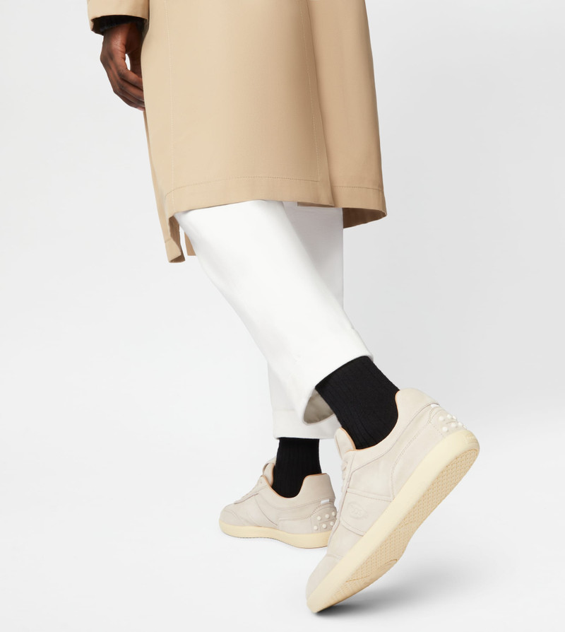 Tod's TOD'S TABS SNEAKERS IN SUEDE - BEIGE outlook