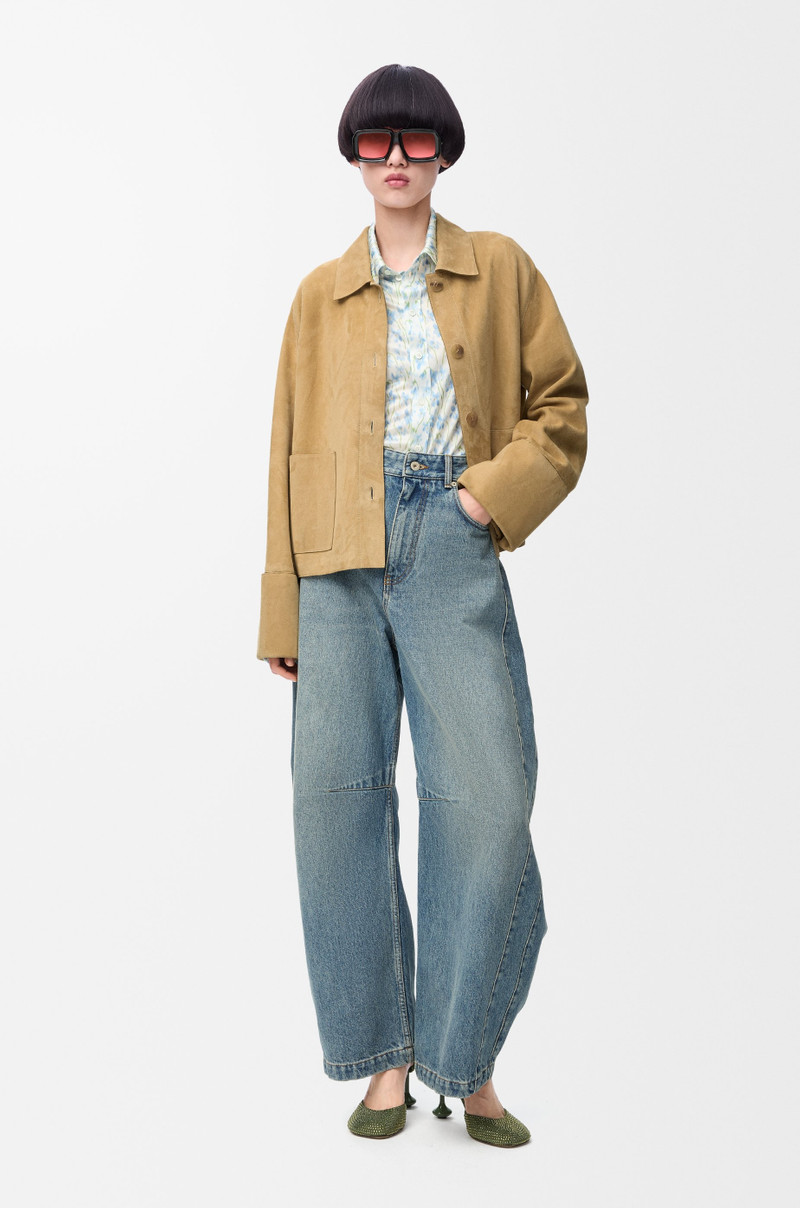 Loewe Turn-up jacket in suede lambskin outlook