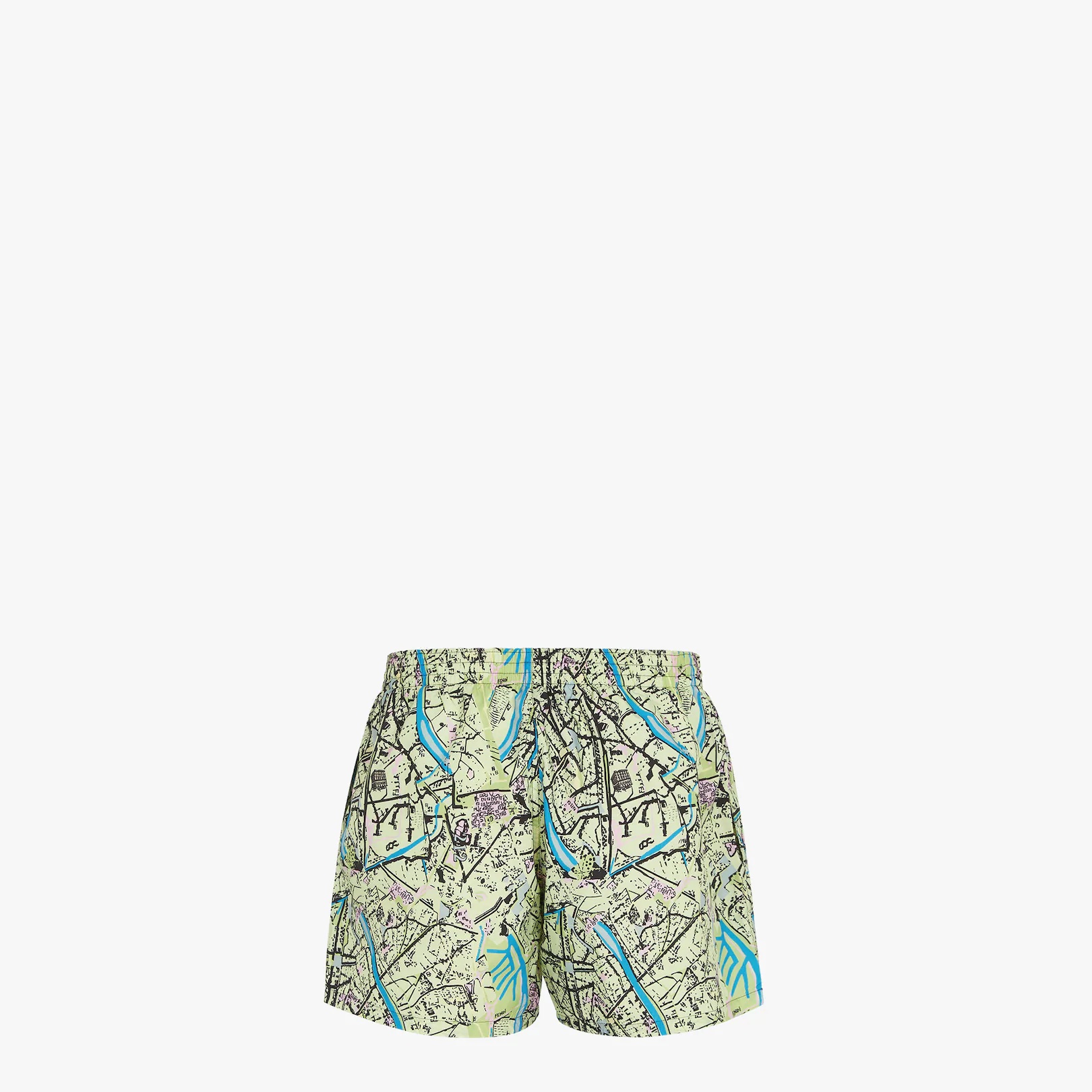 Green nylon shorts - 2