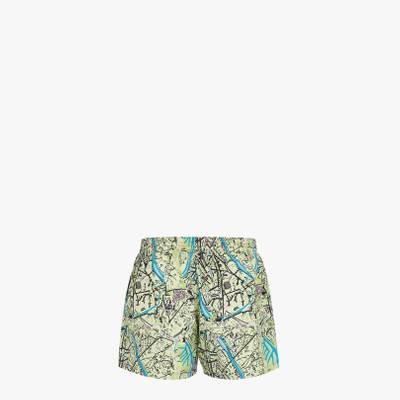 FENDI Green nylon shorts outlook