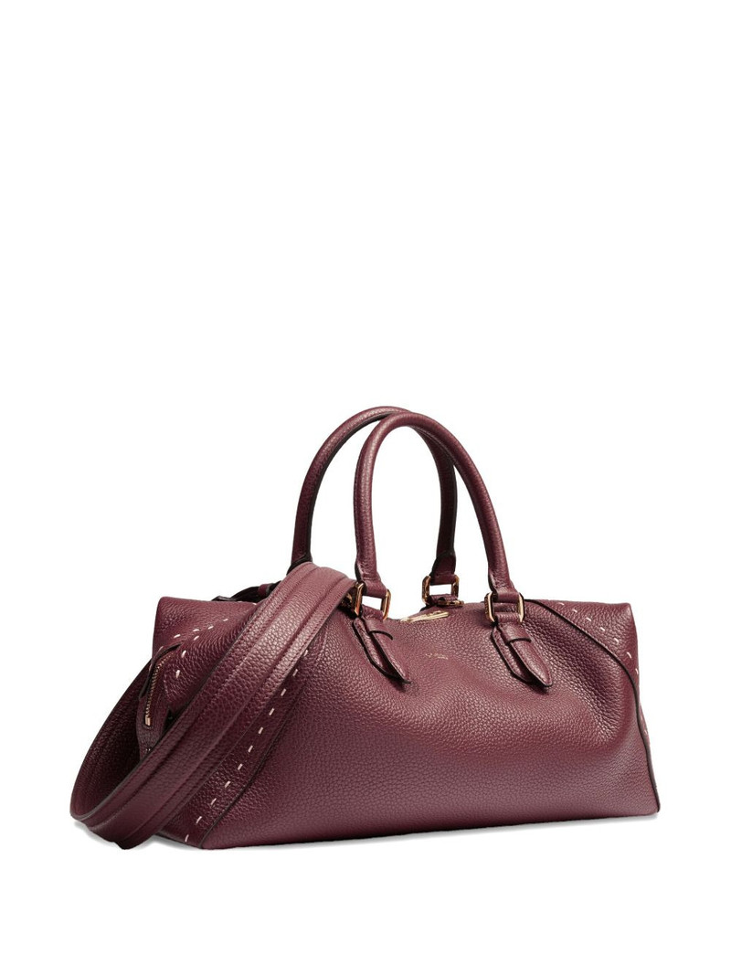 medium Boston leather tote bag 3