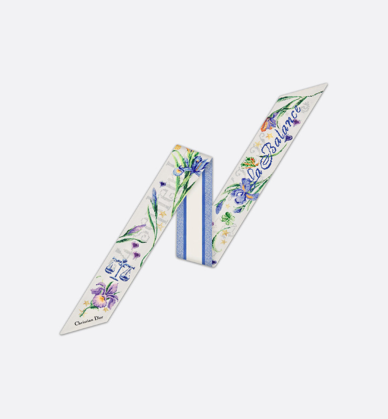 Christian Dior 1947 Zodiac Libra Mitzah Scarf 1