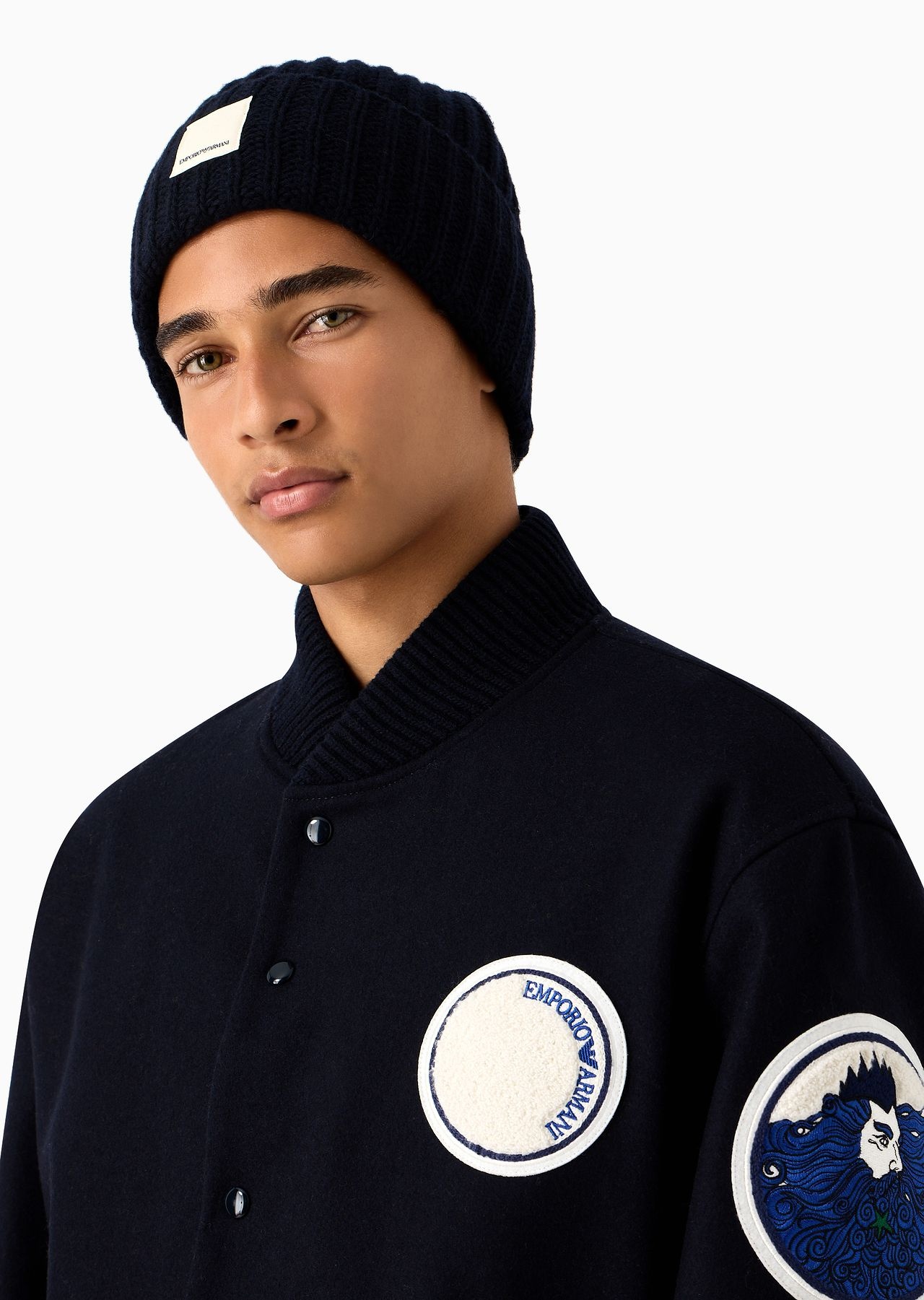 ASV Capsule fisherman’s-rib wool beanie - 3