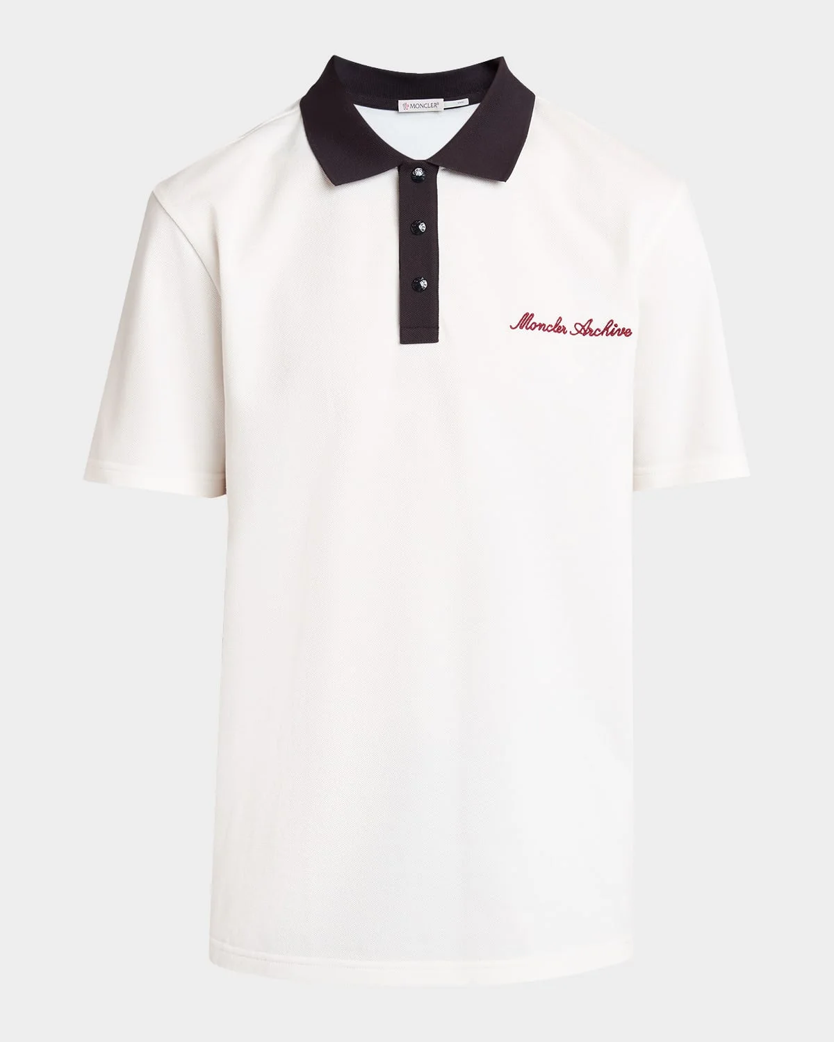 Men's Moncler Archive Cotton Polo Shirt - 1