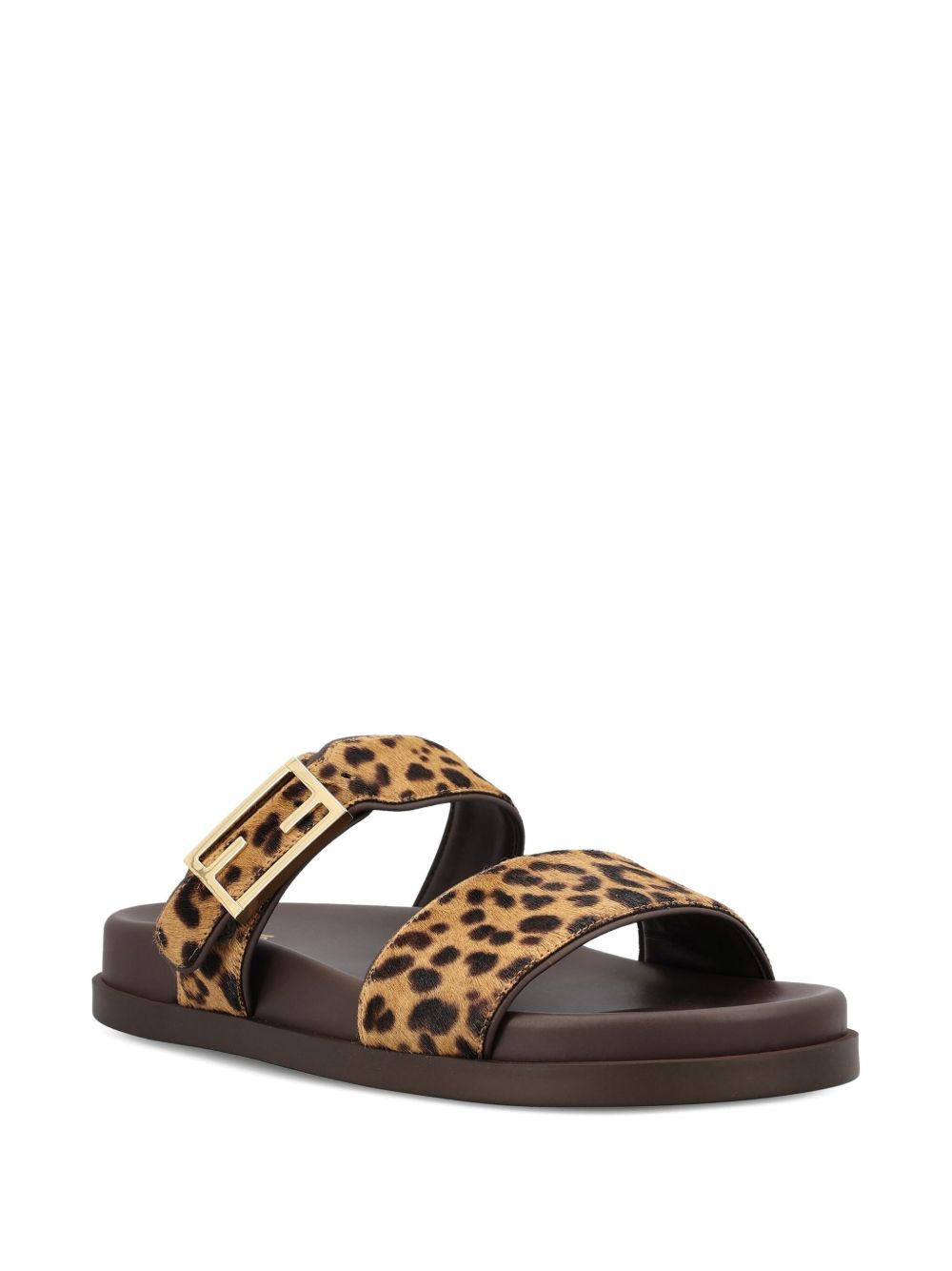 Feel leopard-print buckle sandals - 2