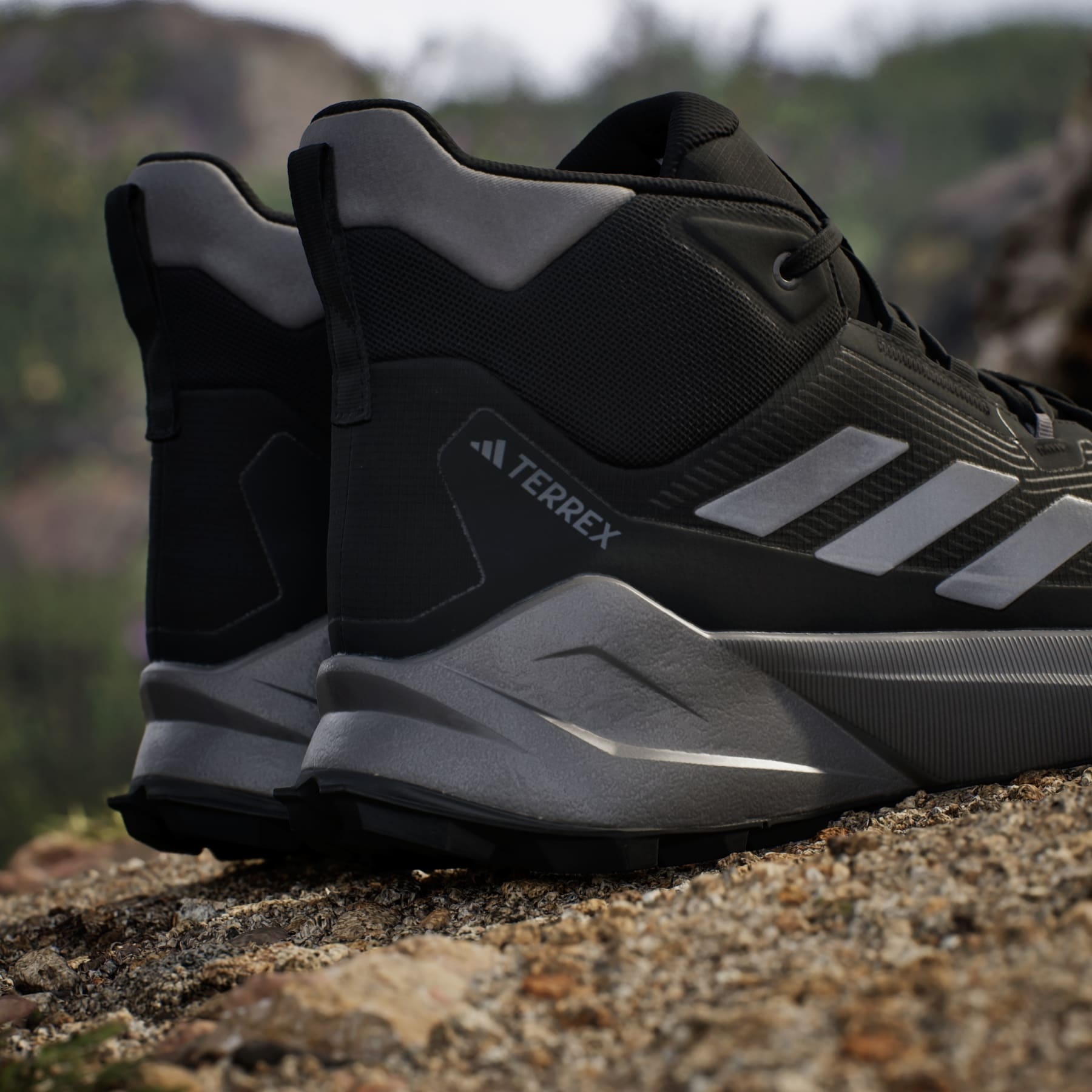 adidas Terrex Trailmaker Mid Hiking  Mens Black, Grey Boots Size 9 adidas Outdoor Men main image 2