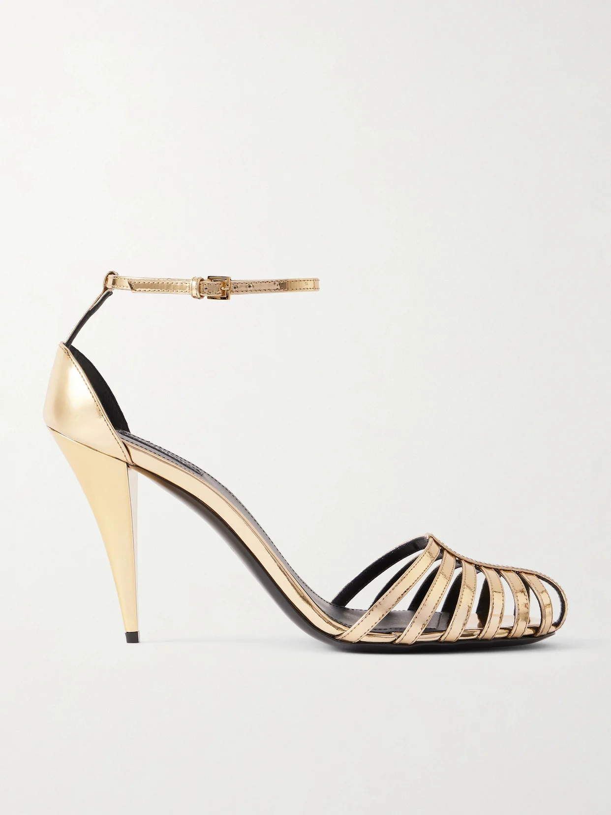 Cage Metallic-leather Sandals - 1