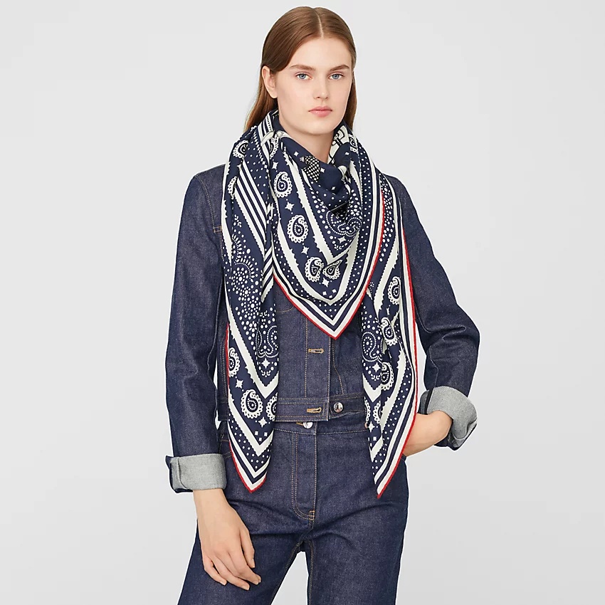 Couvertures et Tenues de Jour Bandana shawl 140 - 2