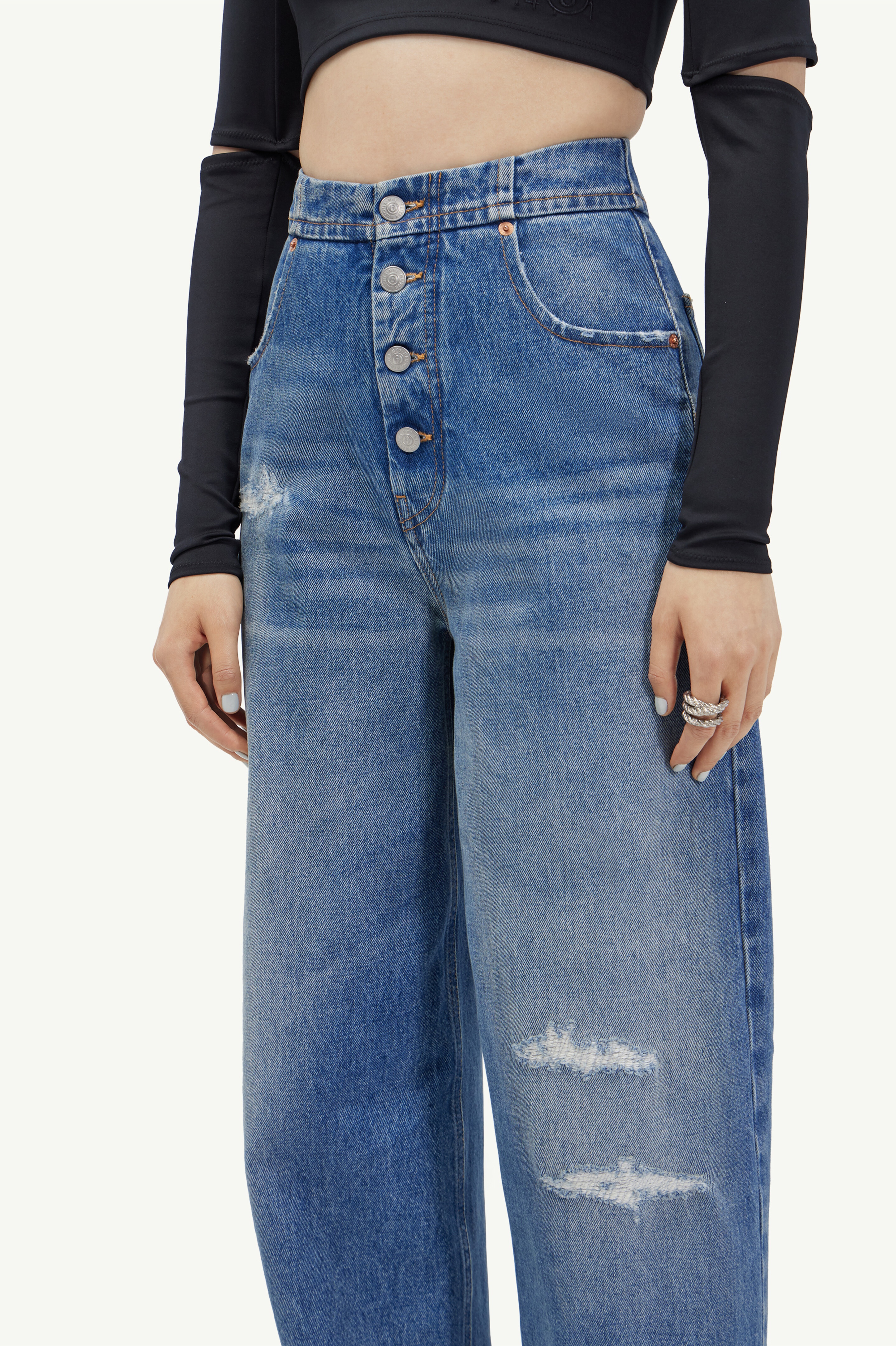 High-waist jeans - 5