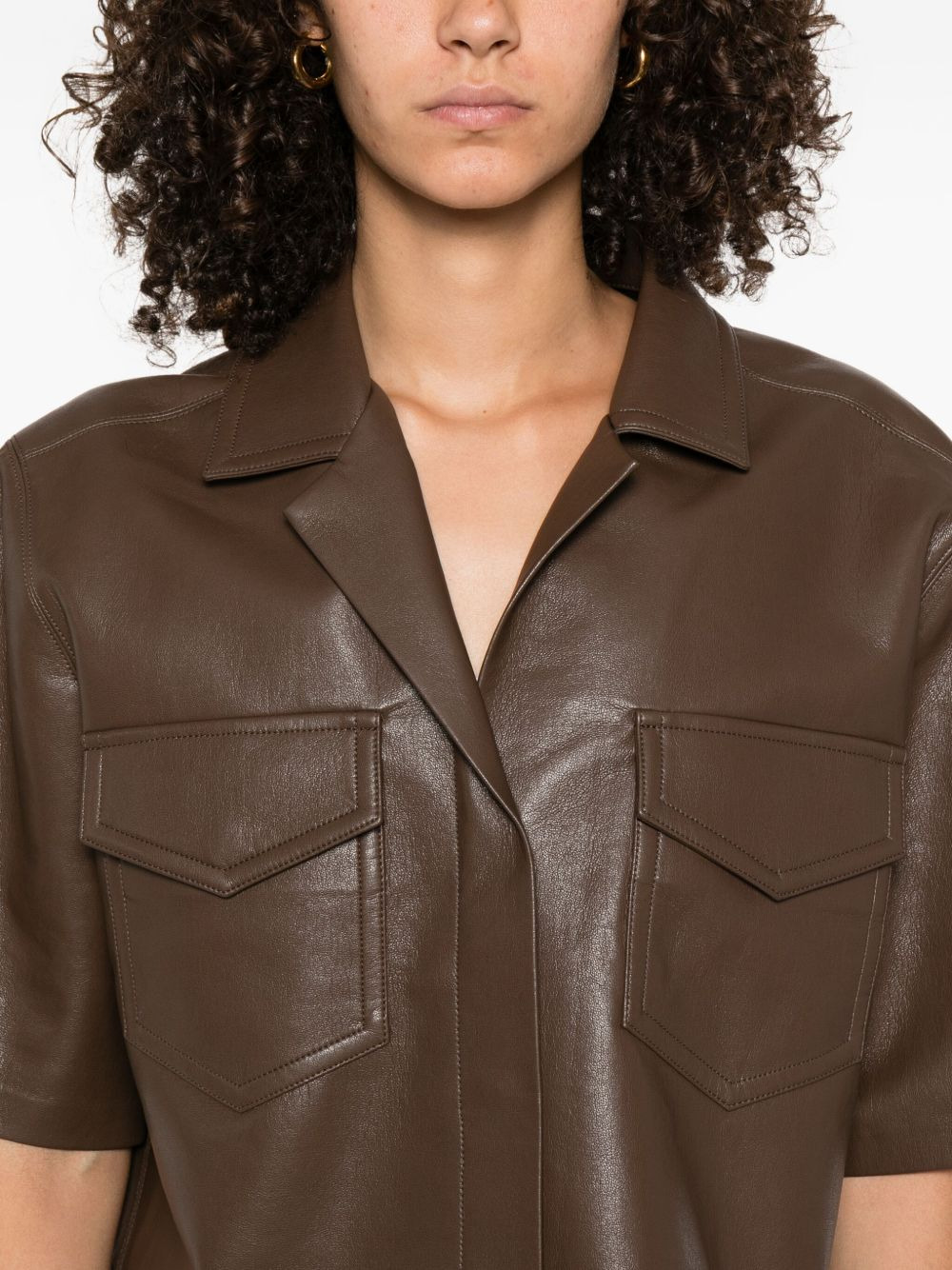 Maisie patch-pocket shirt - 5