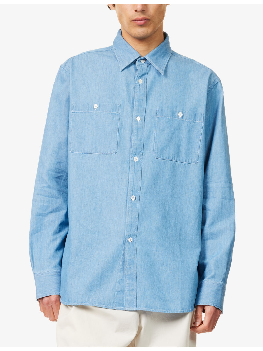 Patch-Pocket Casual-Fit Cotton Shirt - 3