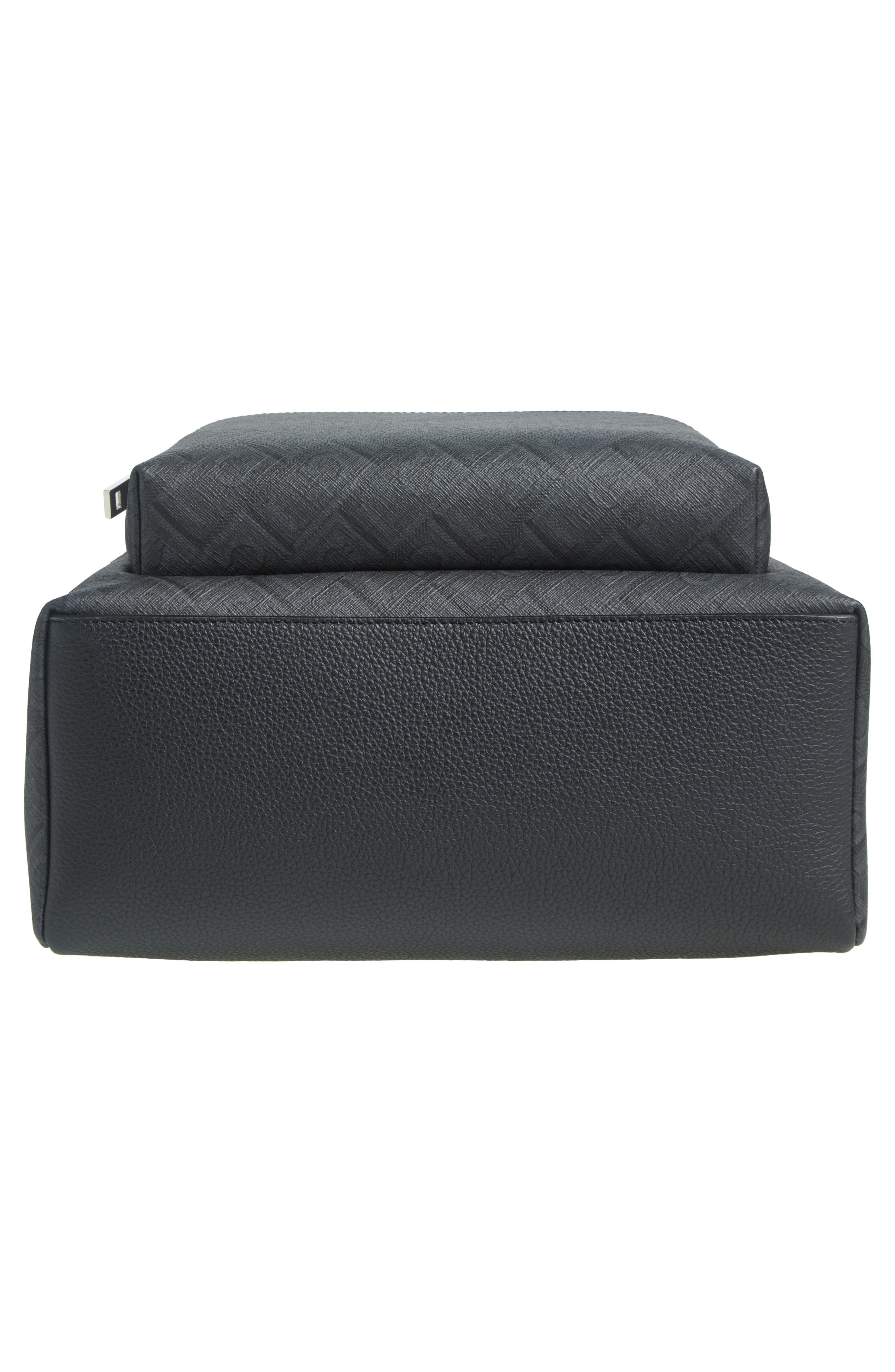 FERRAGAMO Gancio Embossed Leather Backpack in Nero Grigio at Nordstrom - 6
