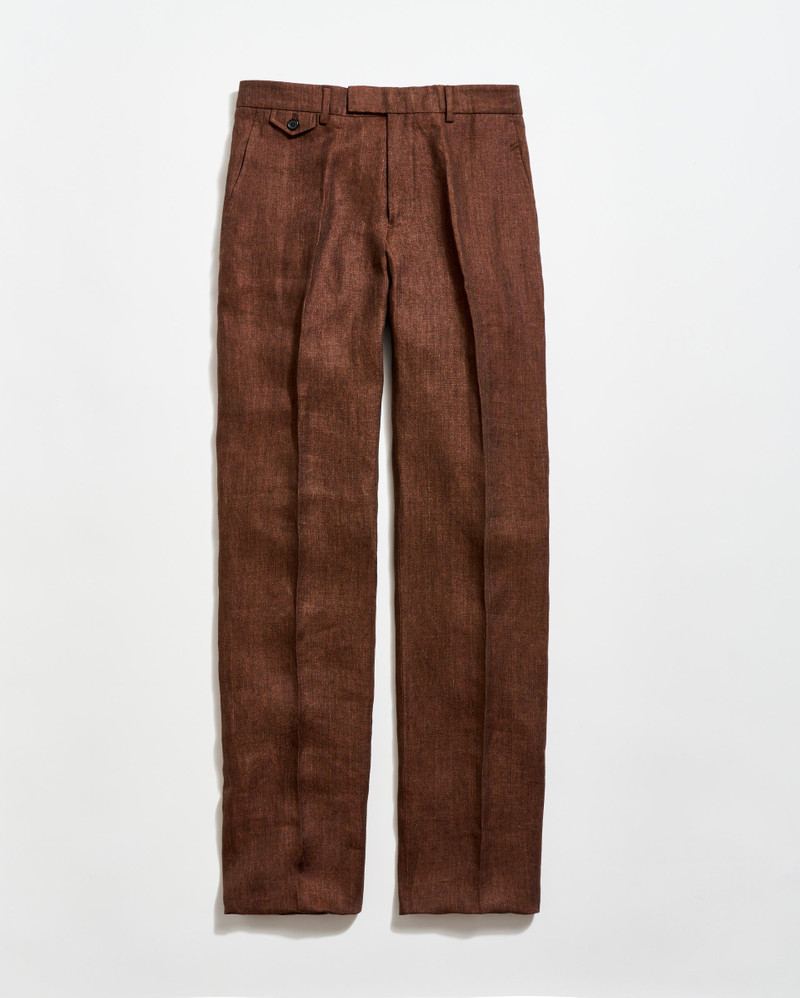 Linen Flat Front Trouser 1