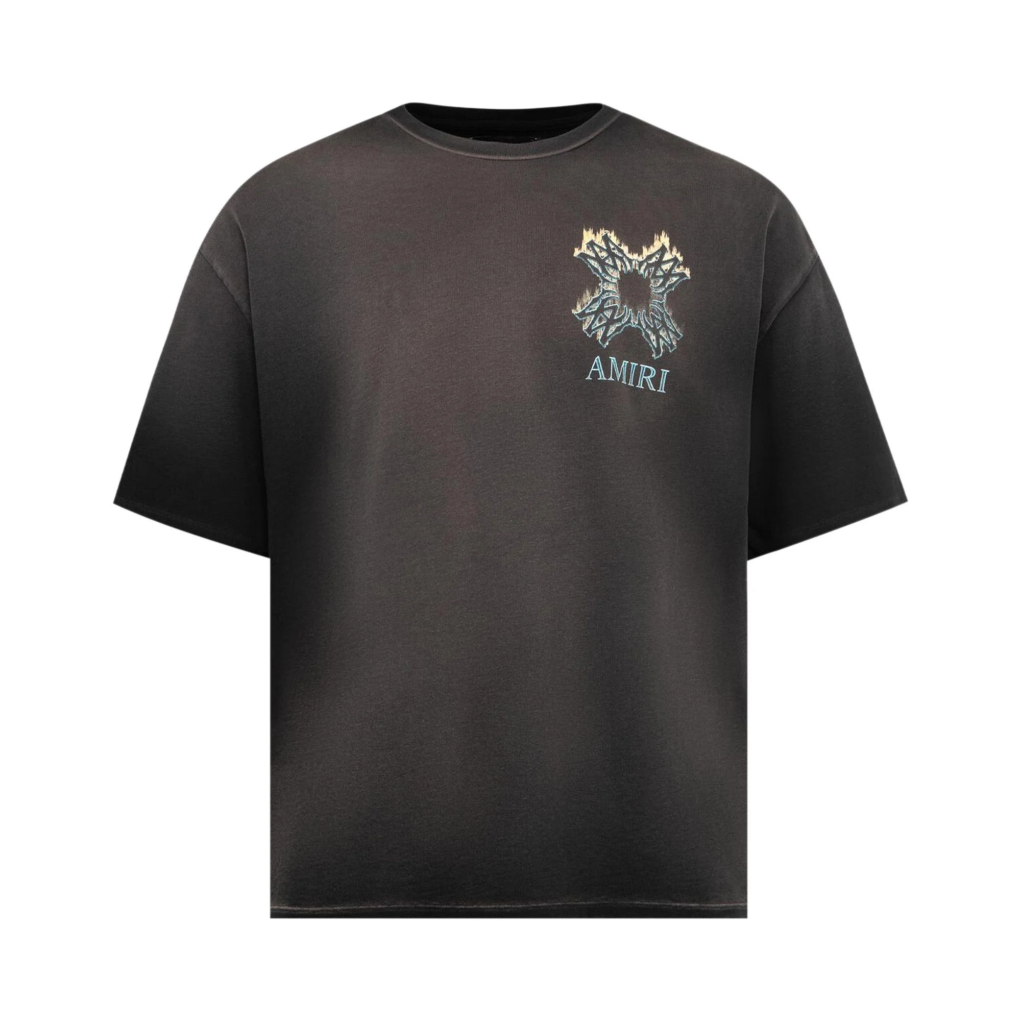 Amiri MA Quad Flames Tee 'Black' - 1