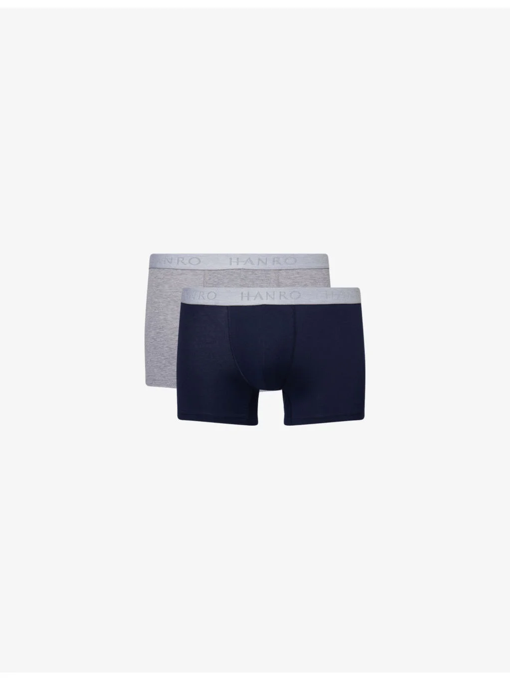 Cotton Essentials Logo-Waistband Pack of Two Stretch-Cotton Boxers - 1