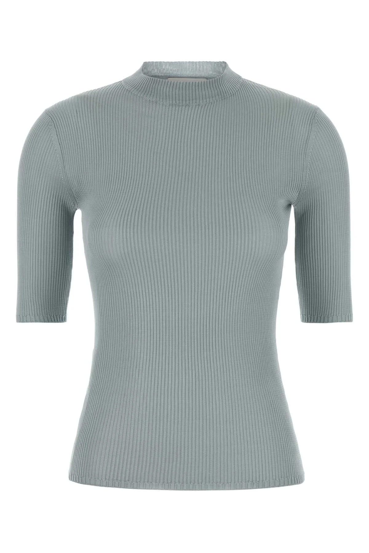 Miu Miu Women Powder Blue Silk Top - 1