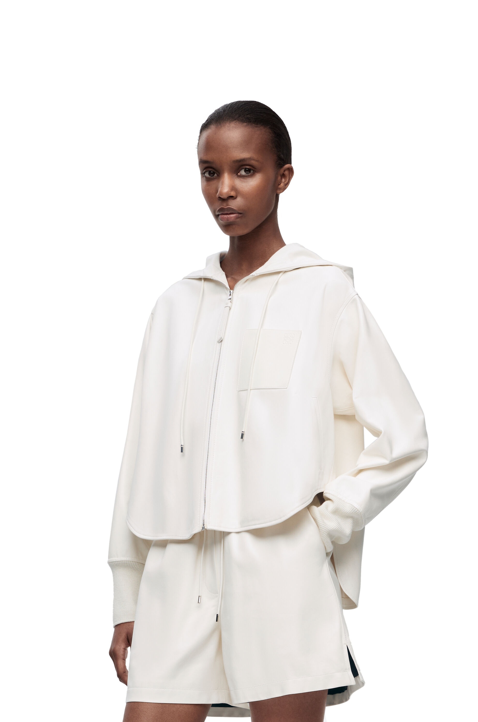 Hooded jacket in nappa lambskin - 3