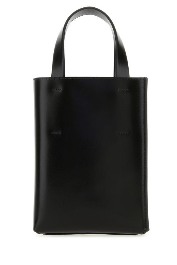 Black leather nano Museo handbag - 3