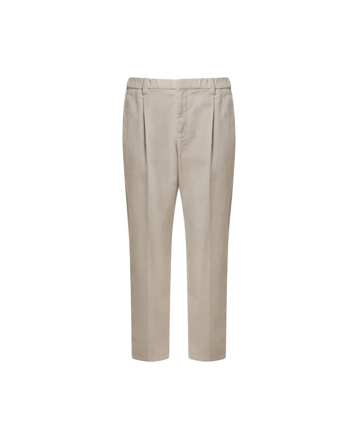 Warm White Cotton Pants - 1
