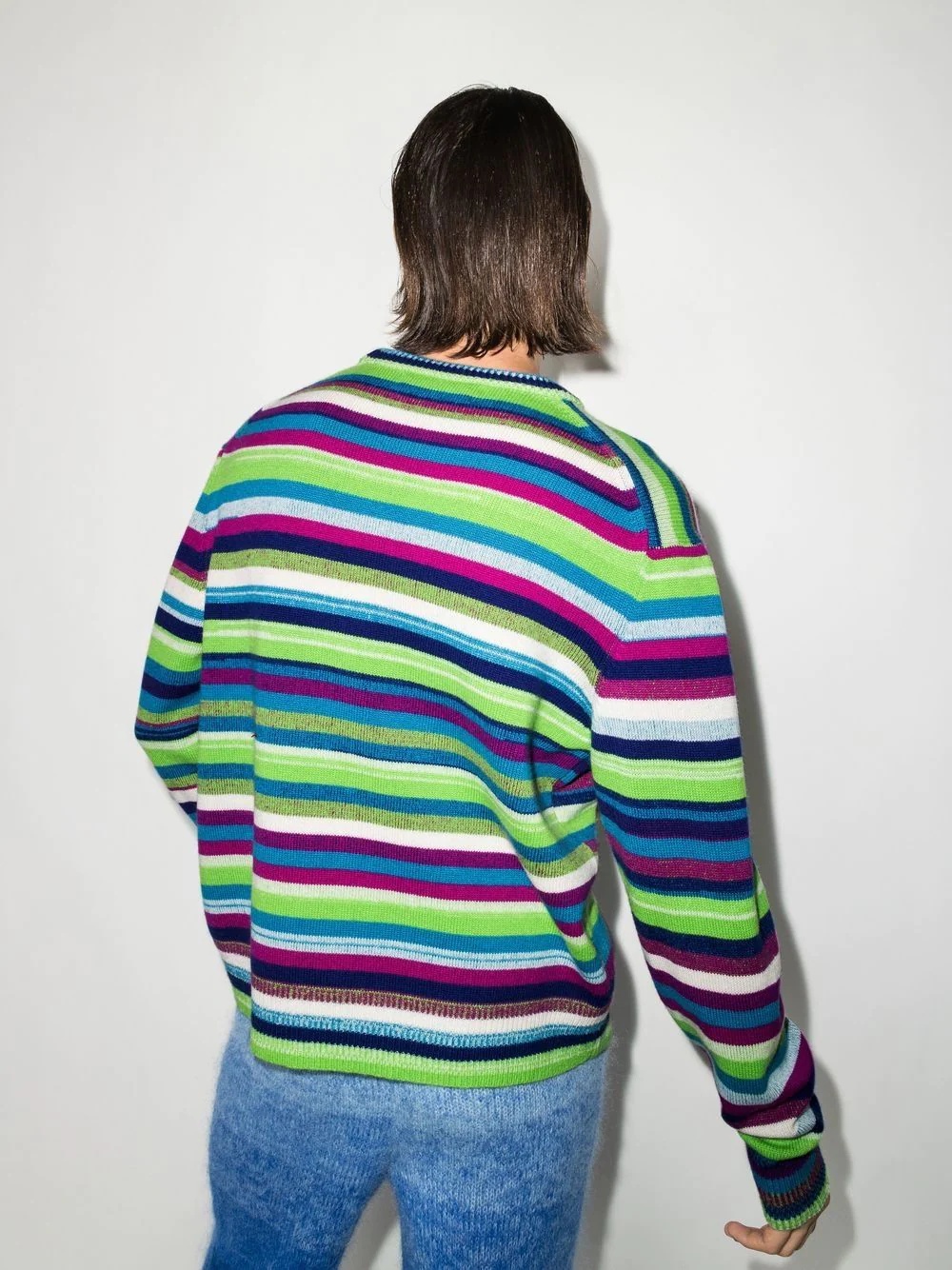 horizontal-stripe jumper - 3